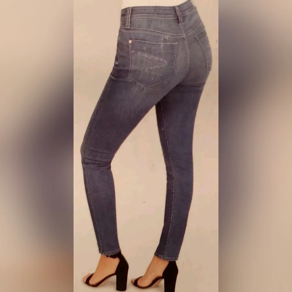 Seven 7 jeans Women Novelty Skinny Size 18 Color Blue  Embellished Pockets New